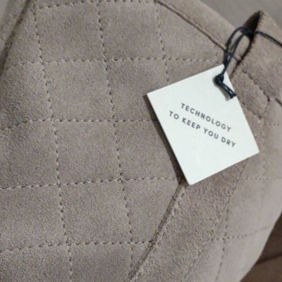 NWB Cole Haan Roper Grand Winter Boots in Waterproof Gray Quilted Suede - Picture 3 of 5